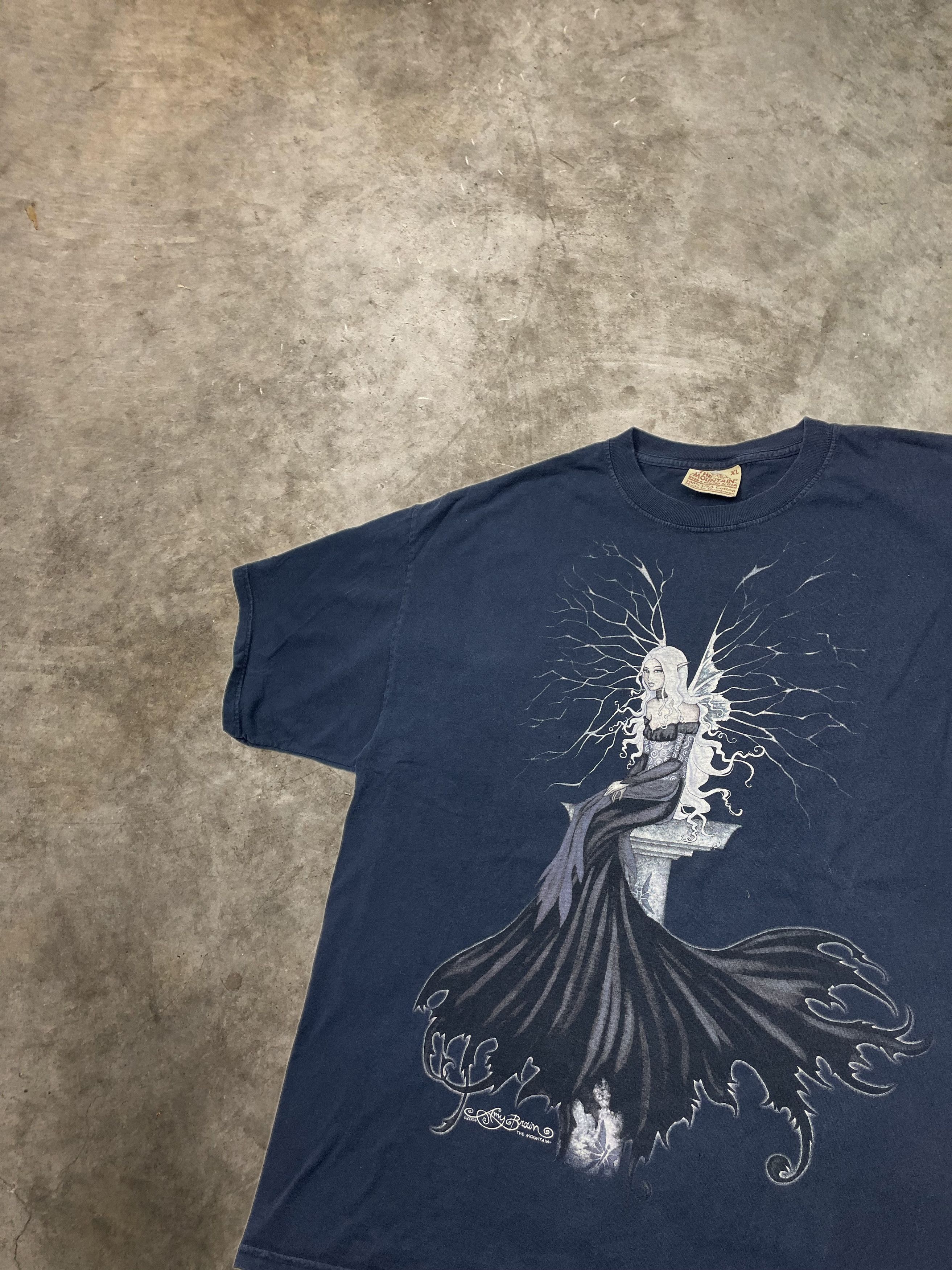 Mountain The Mountain Fairy T Shirt 2004 Graphic Tee Navy Blue Xxl