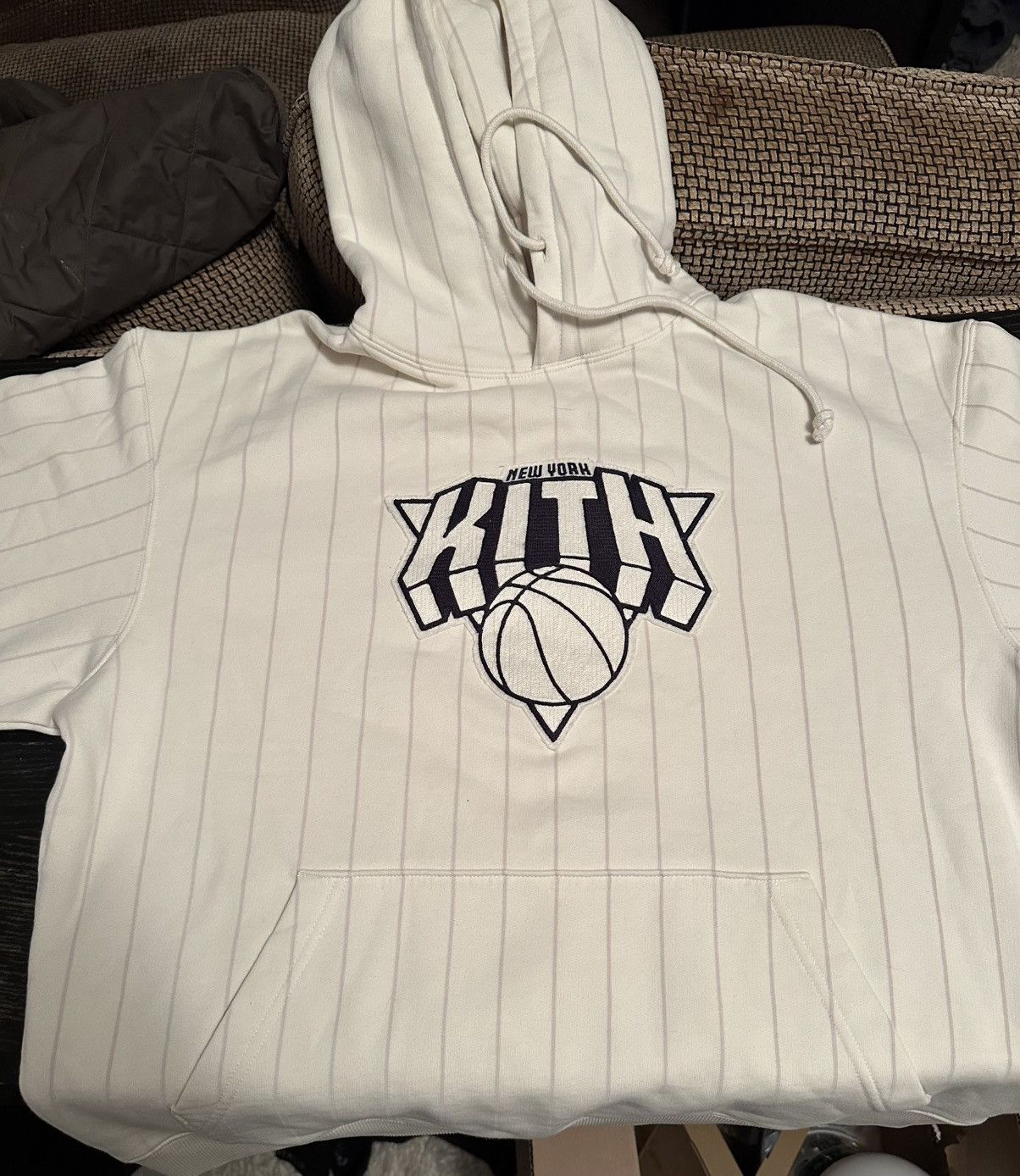 Knicks Ny Pinstripe Williams Iii Hoodie Sandrift T-Shirts, Sweatshirt | FlexRushtees.com