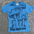 Vintage Sure Magic Mushrooms By Moon Flower Overprinted Tee 496