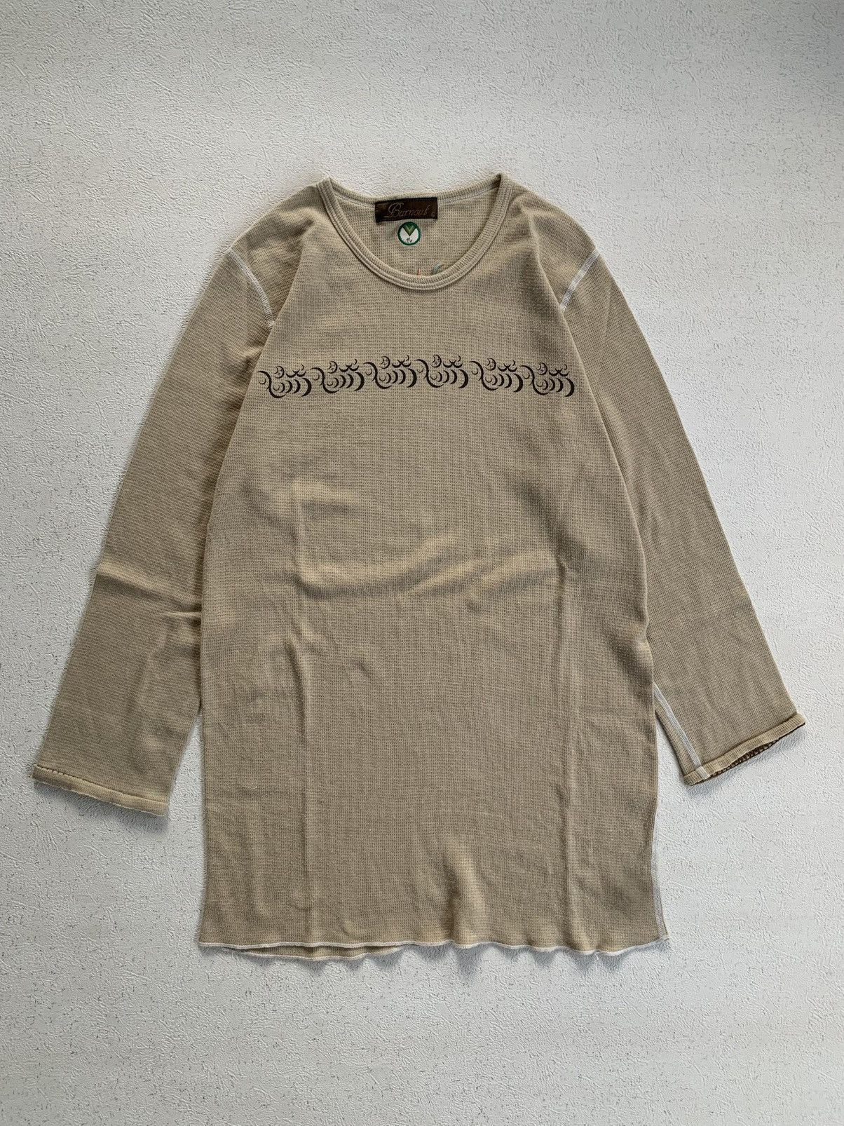 Japanese Brand Vintage Burnout Tribal Longsleeve Tee Ifsixwasnine Style