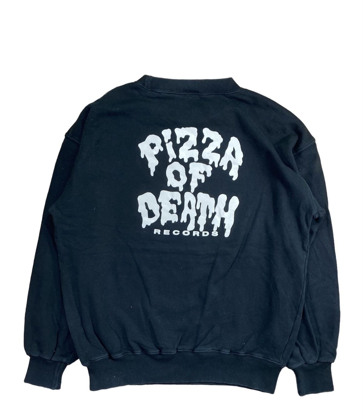 Vintage Pizza Of Death Record Sweatshirt Big Logo Size M T-Shirts, Hoodie | FlexRushtees.com