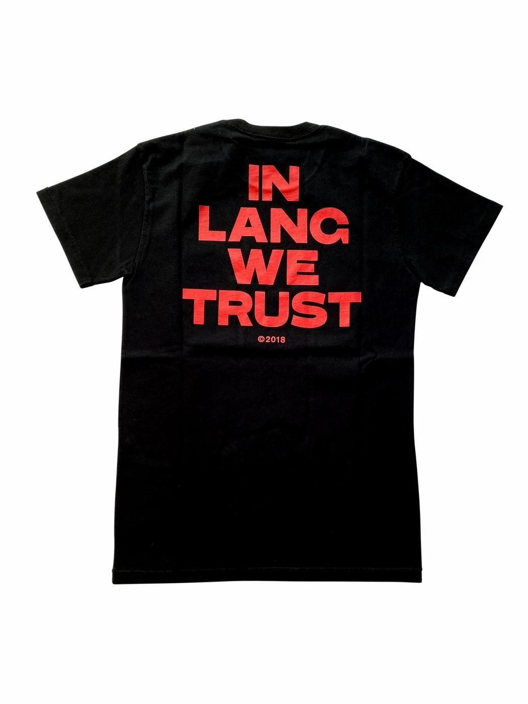 Helmut Lang Quick Sale Helmut Lang In Lang We Trust Black T Shirt Hoodie, Sweatshirt | FlexRushtees.com