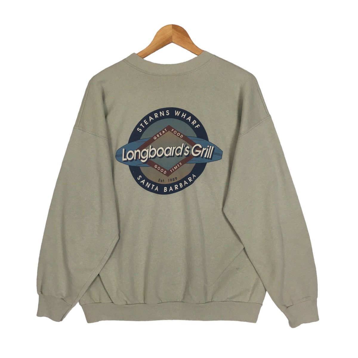 Vintage Hanes Longboards Grill Crewneck Sweatshirt