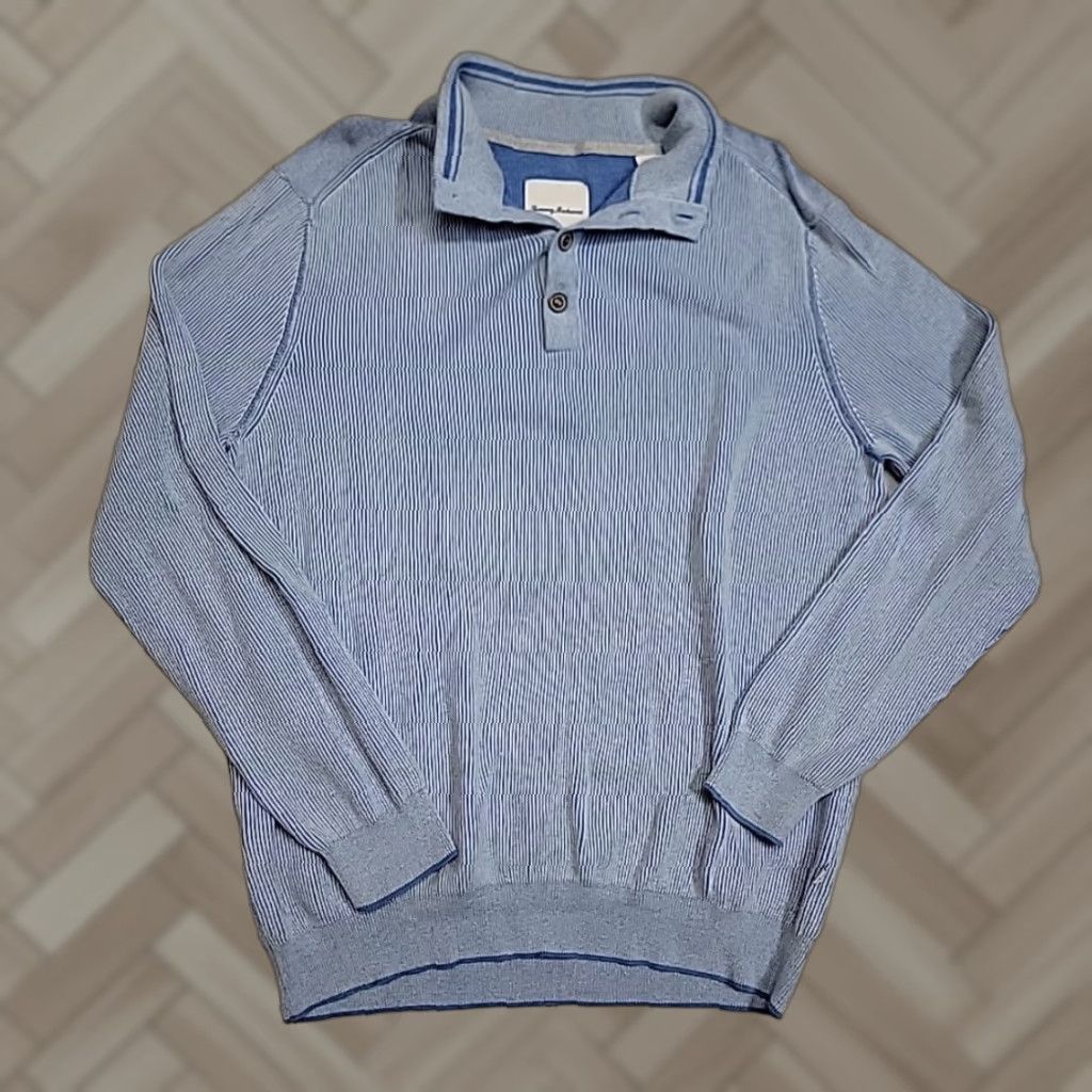 Bahama Vintage Tommy Bahama Men S Sweater Pullover Crewneck Long Sleeve Thermal Cable Knit Fal