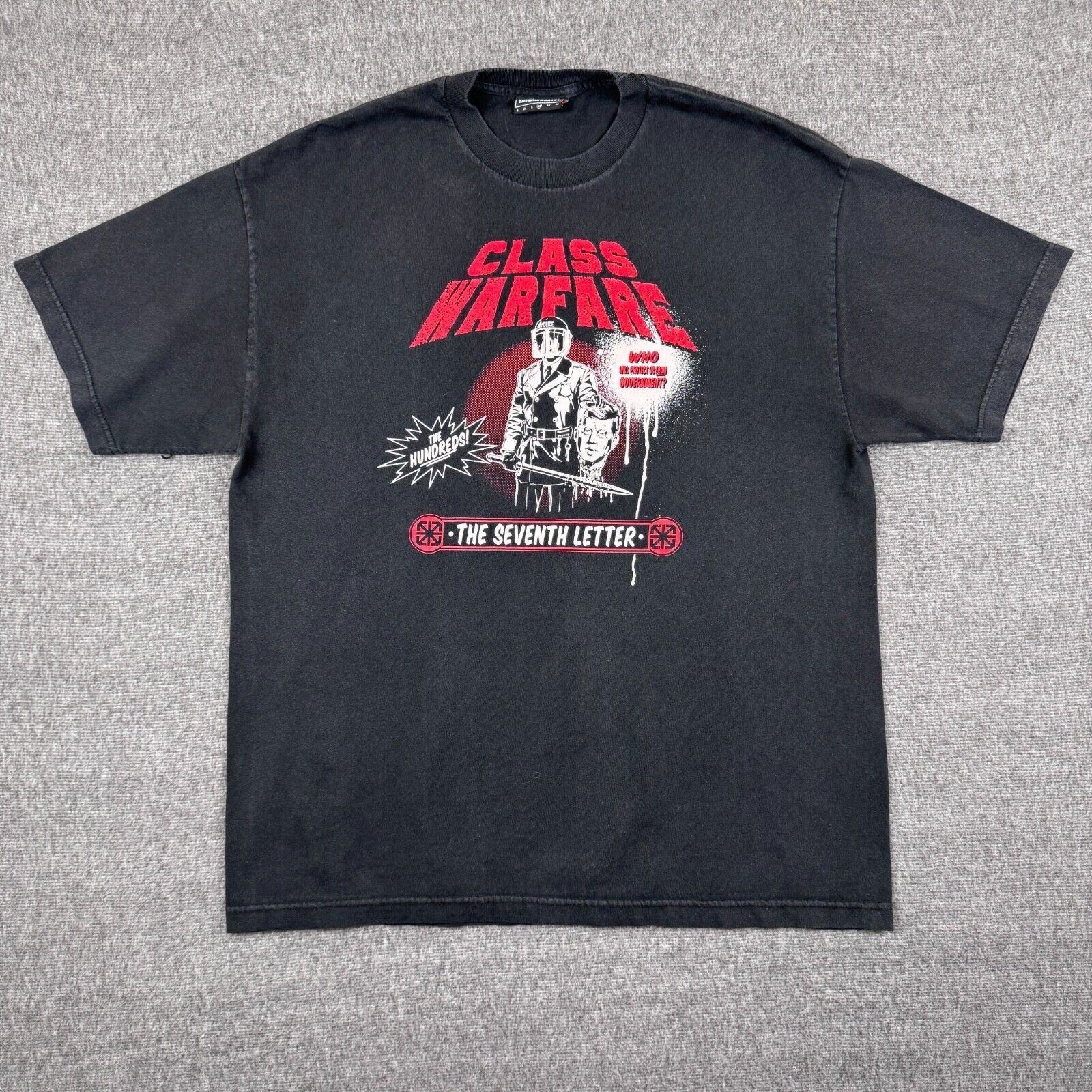 Hundreds The Hundreds Class Warfare Shirt Men S Xl Black Streetwear Hoodie, Sweatshirt | FlexRushtees.com