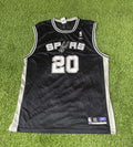 Vintage Reebok San Antonio Spurs Manu Ginobili Jersey