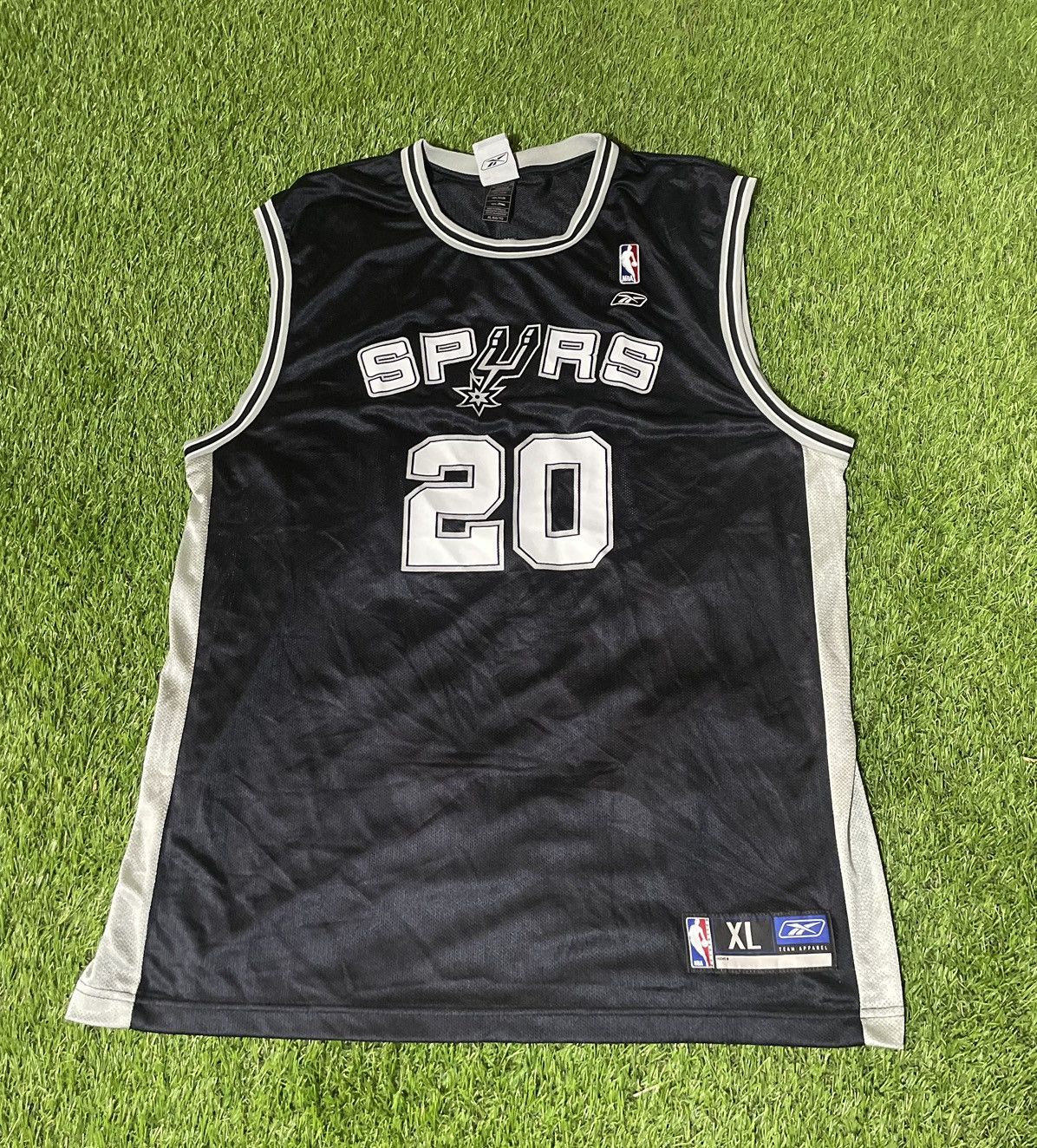Vintage Reebok San Antonio Spurs Manu Ginobili Jersey