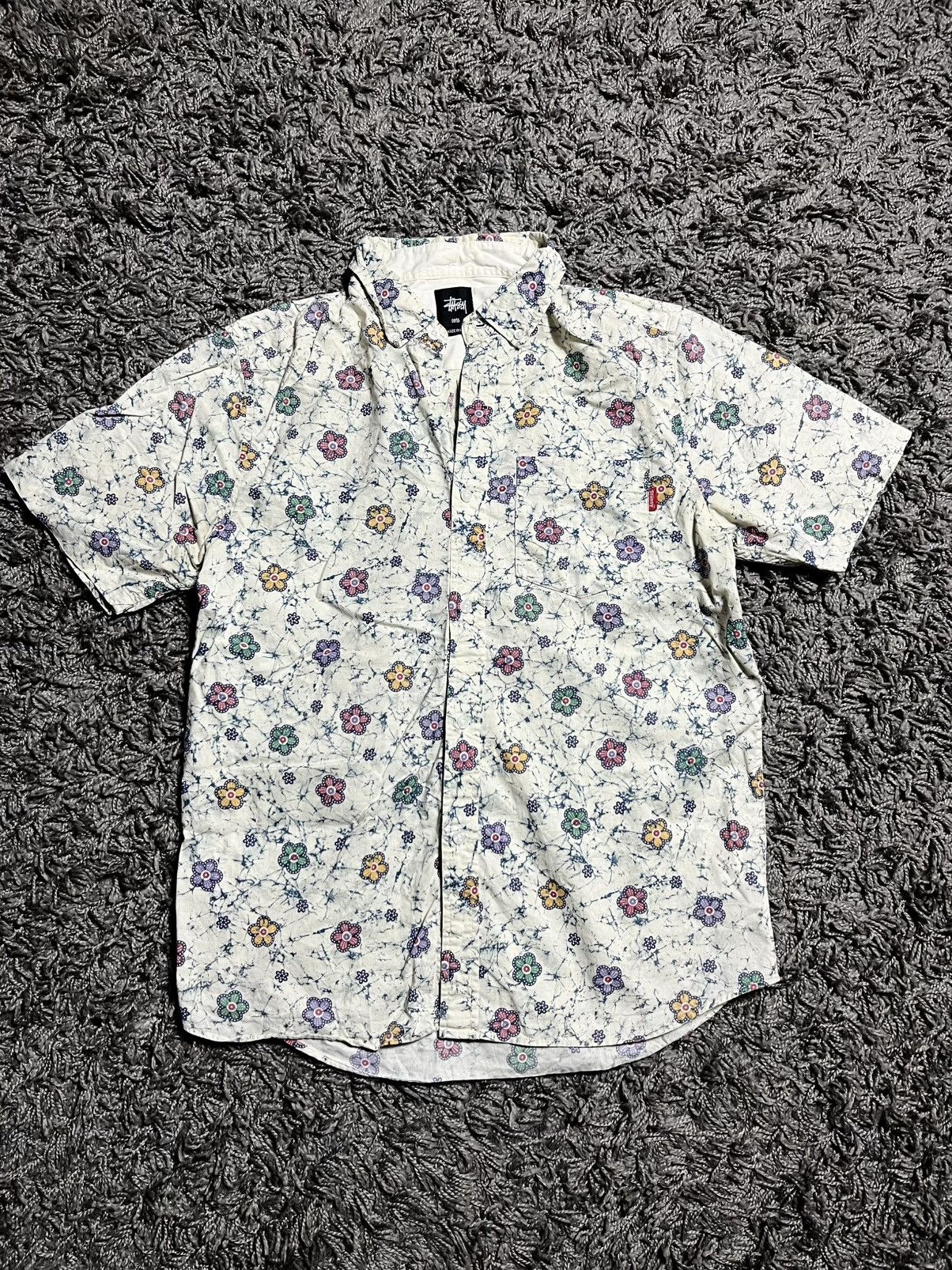 Stussy Floral Y2k Full Printed Tee