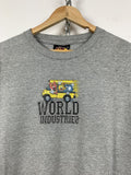 Hook Ups 00s Vintage World Industries Grey Skateboard T Shirt Hoodie, Sweatshirt | FlexRushtees.com