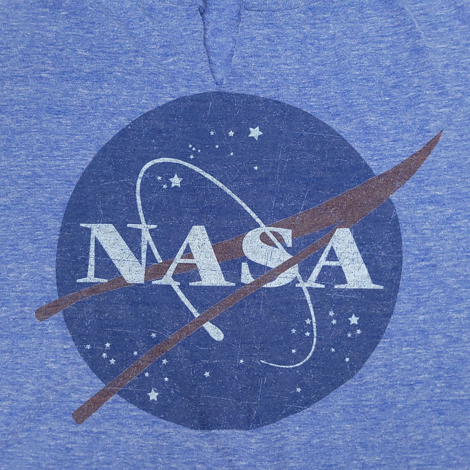 Other Prairie Mountain Nasa Logo T Shirt Mens L Short Sleeve Blue