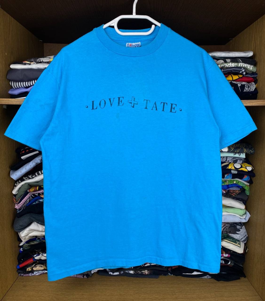 Vintage Hanes Love Tate 90s Beefy Graphic Slogan Tee