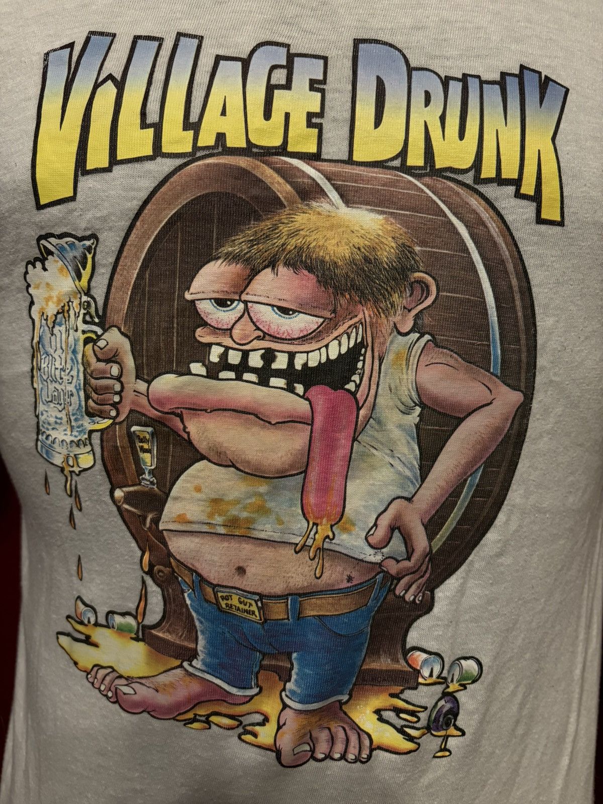 Vintage Village Drunk Tshirt 80 S Ringer Tee Iron On Grail Hoodie, Sweatshirt | FlexRushtees.com