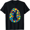 Building Bricks Easter Egg Bunny Boys Girl Family Matching T-Shirt