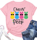 Easter Shirts for Women Cute Easter Shirt Cute Rabbit Graphic T-Shirt Bunny Shirt Easter Tops