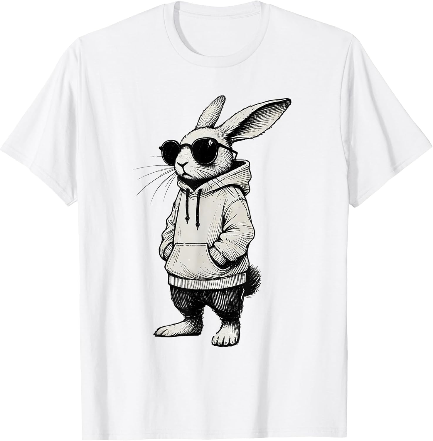 Happy Easter Day Bunny Rabbit Men Boys Tees