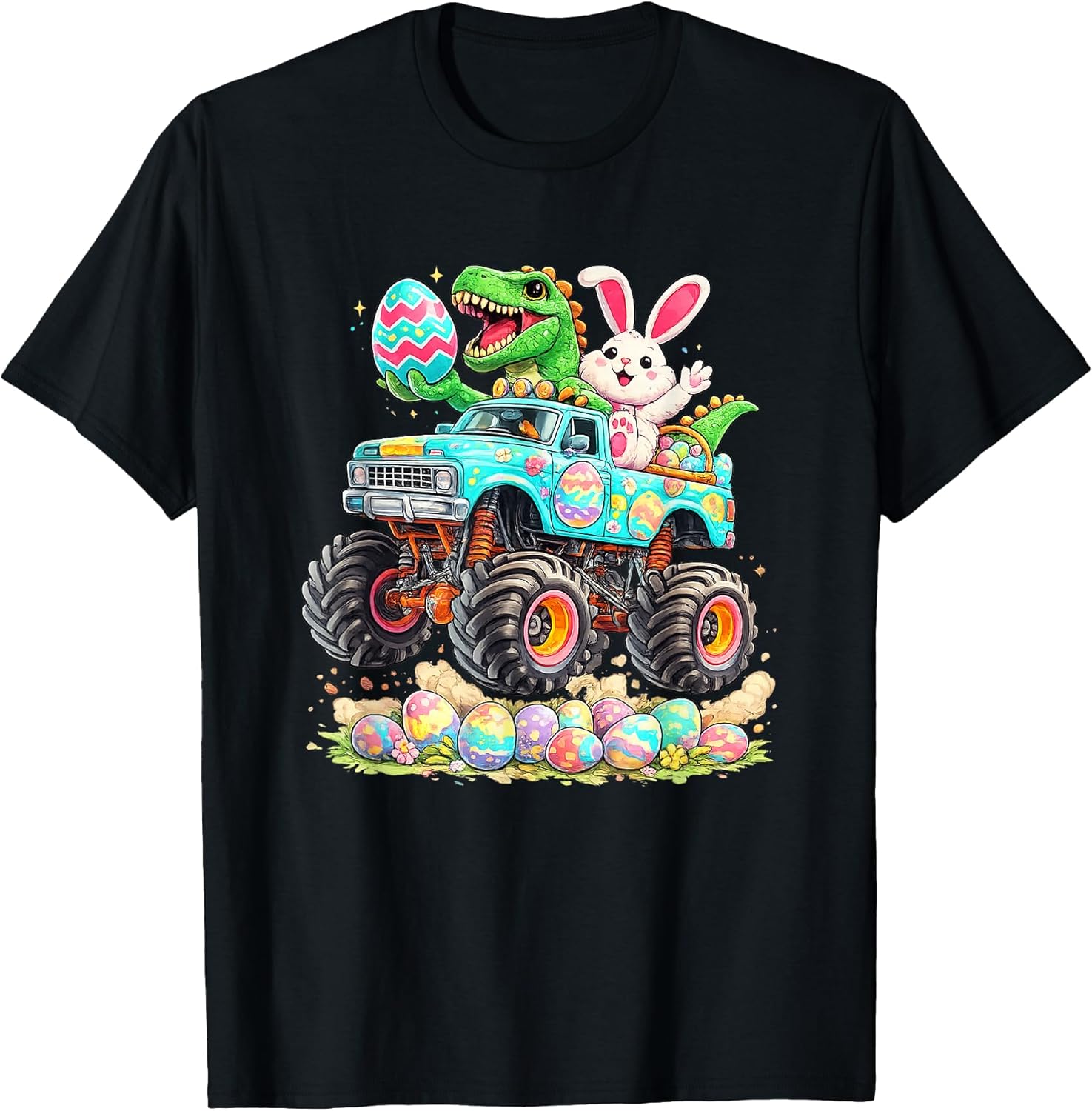 Happy Easter T rex Bunny Dinosaur Cool Tees