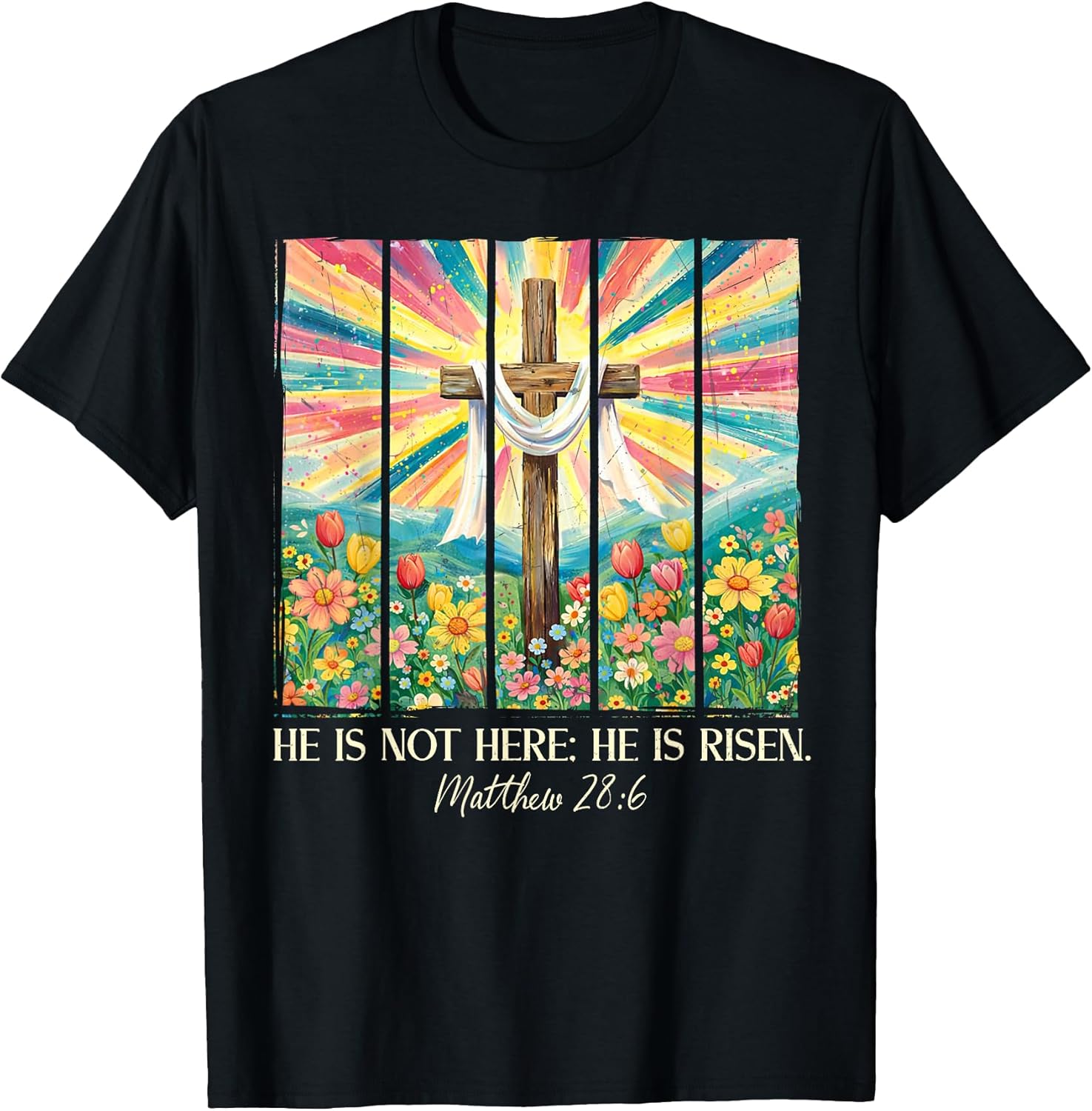 Floral He Is Not Here He Is Risen