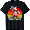 Retro Bigfoot Sasquatch Bunny Easter Eggs Lat