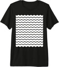 Minimalist Black and White Wavy Lines Pattern