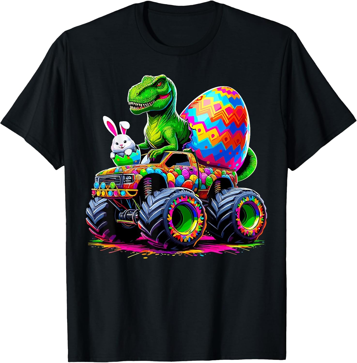 Monster Trucks Easter Day Dinosaur