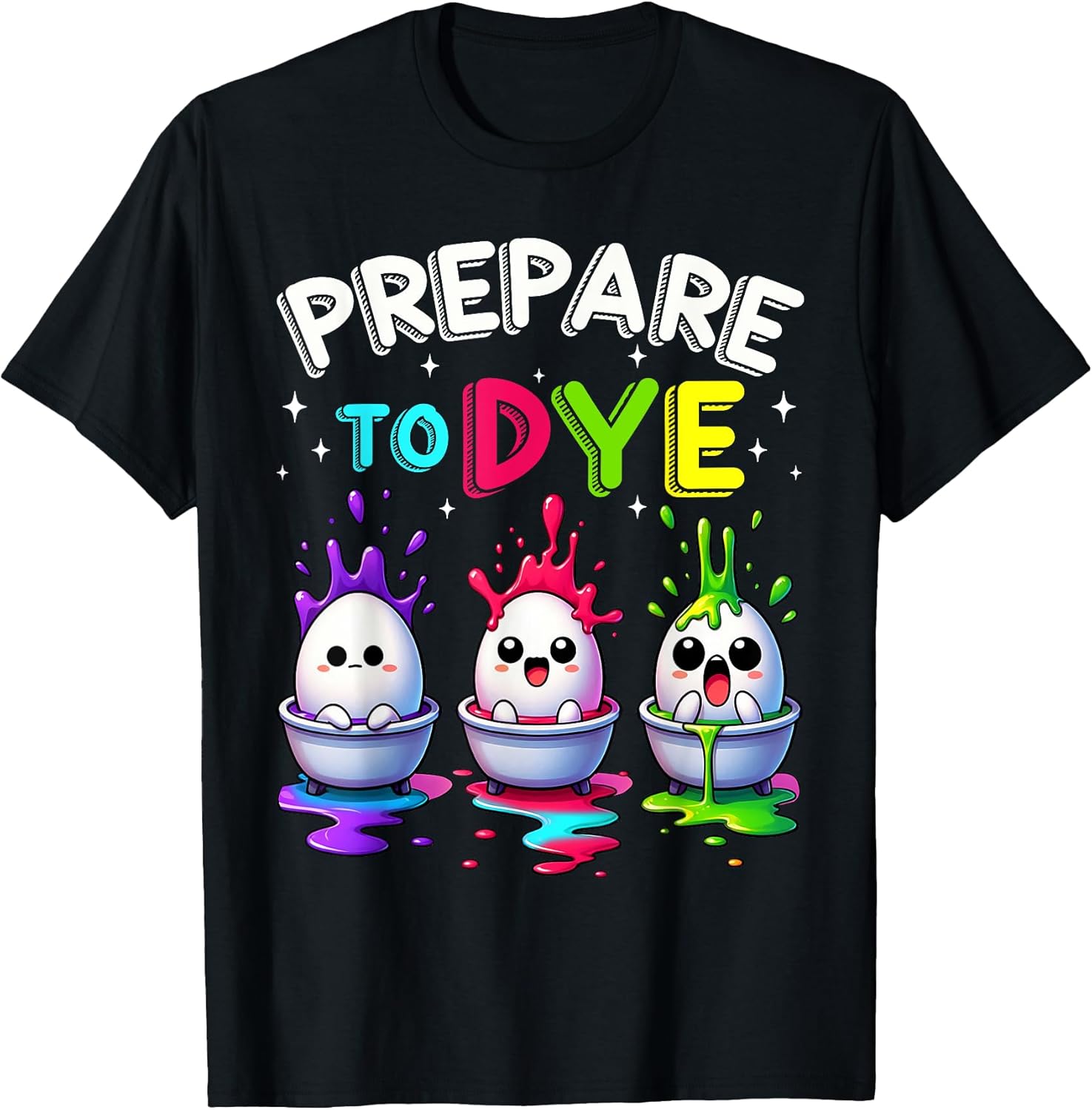 Happy Easter Day Eggs Dye Color for Men Women Kids