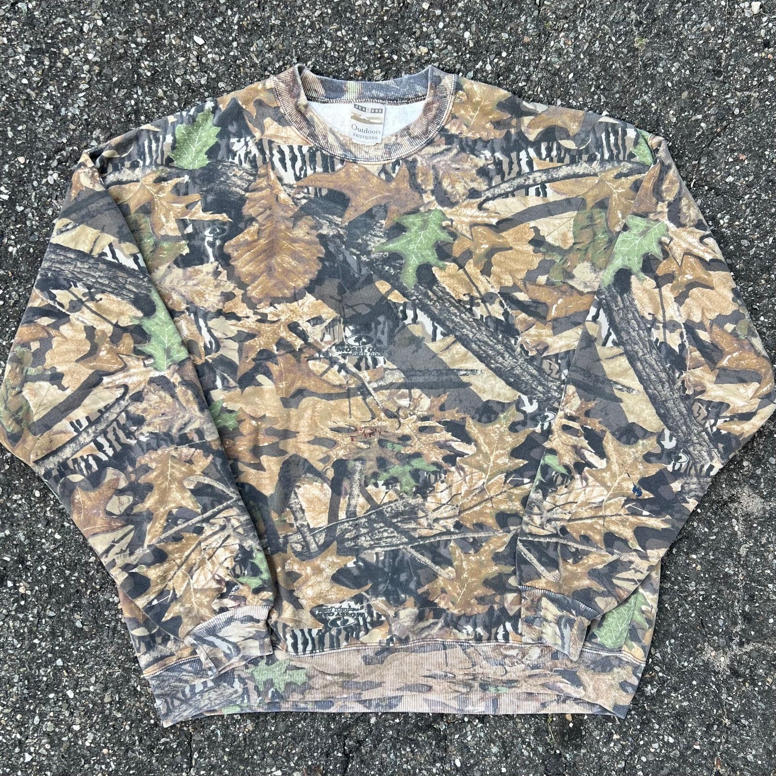Vintage Y2k Jerzees Leaf Camo Realtree Crewneck Sweatshirt
