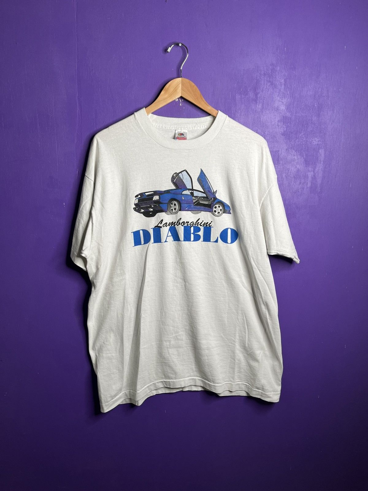 Vintage 90s Lamborghini Diablo Car Promo T Shirt