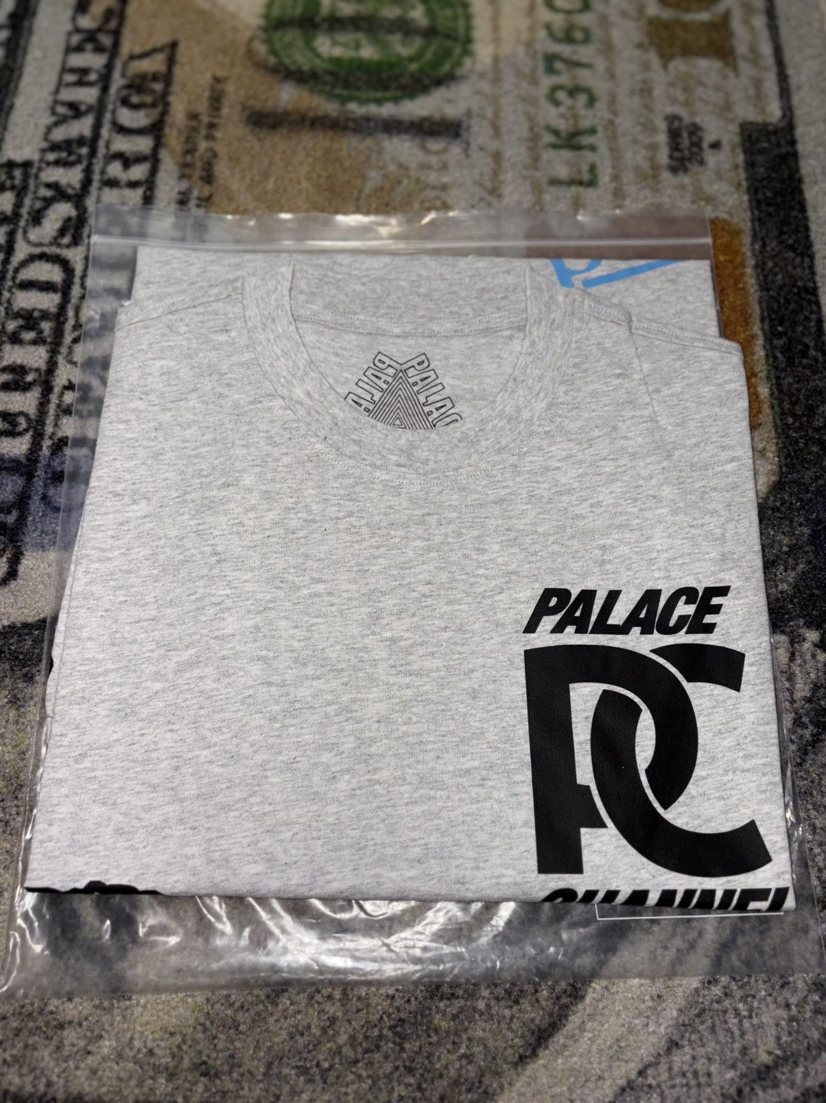 Palace Sponsor T Shirt Grey Hoodie, Sweatshirt | FlexRushtees.com