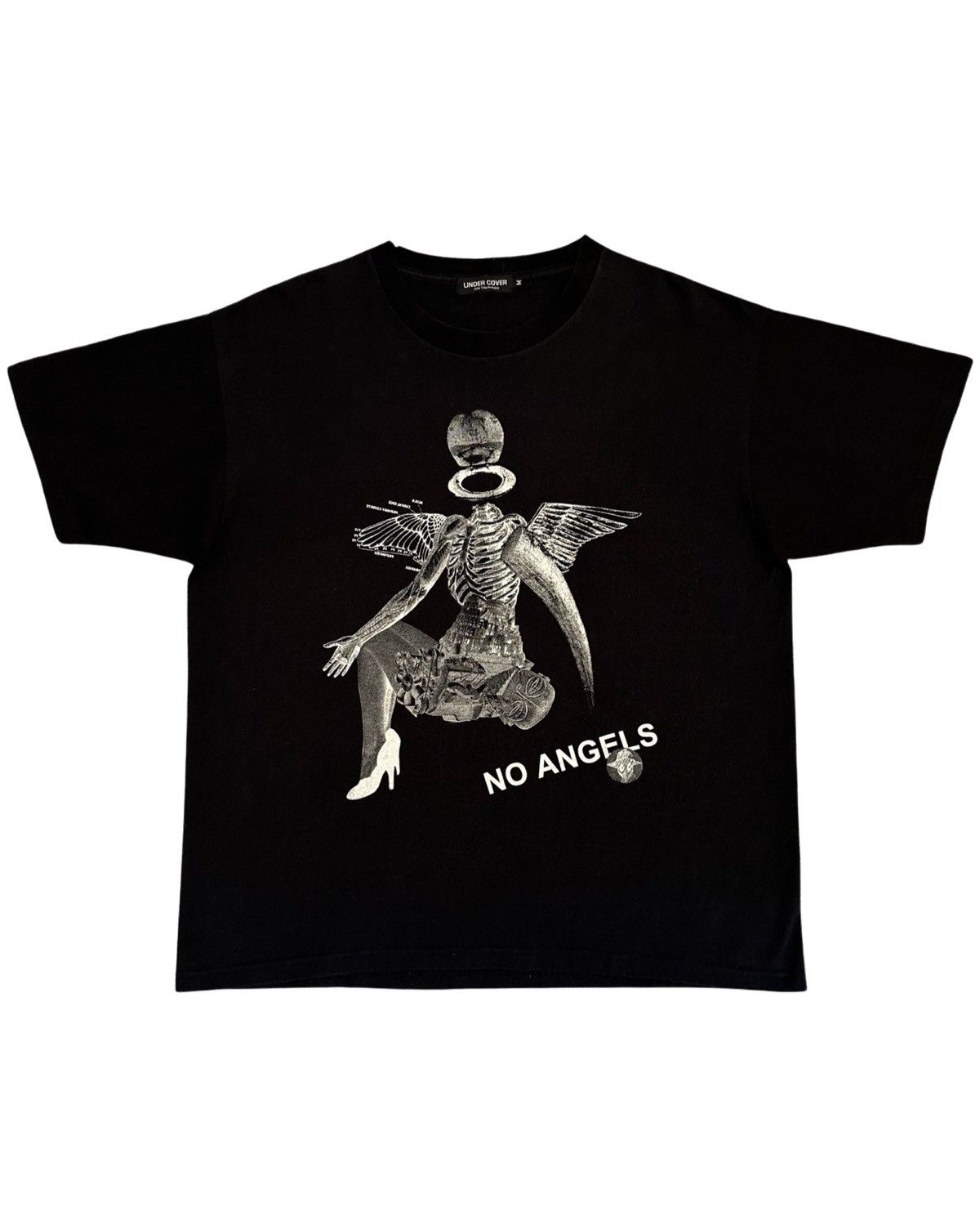 Undercover No Angels Black Oversized Boxy Tee Size M Hoodie, Sweatshirt | FlexRushtees.com