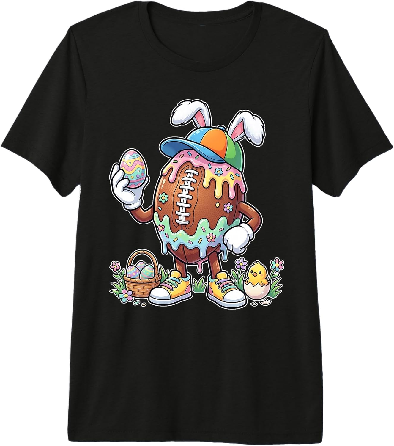 Cute Easter Football Bunny Sports Lover Spring