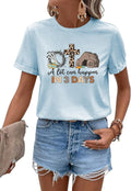 Easter Shirts for Women Christian Sunday Church Tees Funny Religious Faith T-Shirts Cute Bunny Graphic Short Sleeve Tops