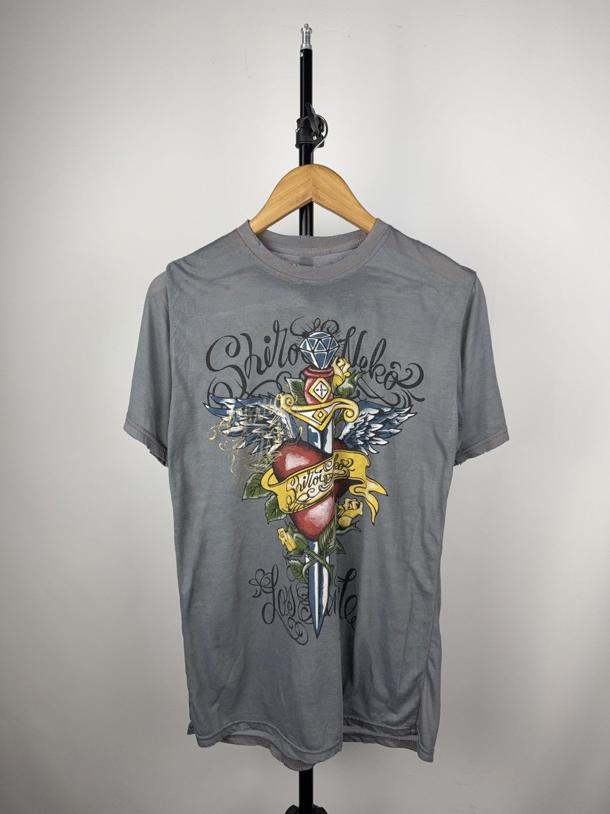 Vintage 00s Shiroi Neko Bleach Tattoo Tee Heart Dagger Graphic Hoodie, Sweatshirt | FlexRushtees.com