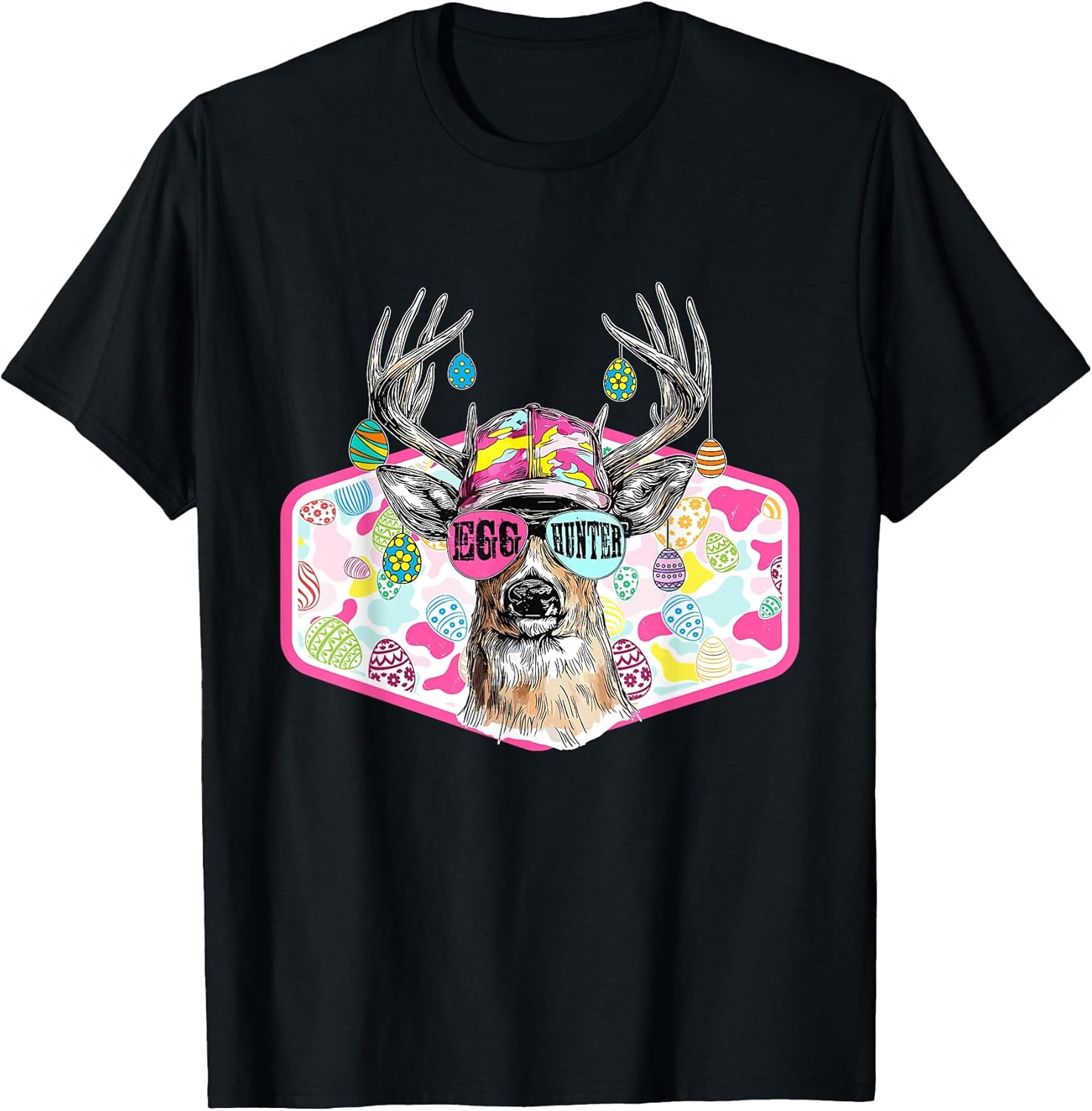 Retro Deer Hunting Easter Egg Hunter Womens Mens