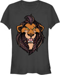 Junior's Lion King Grinning Scar Face T-Shirt