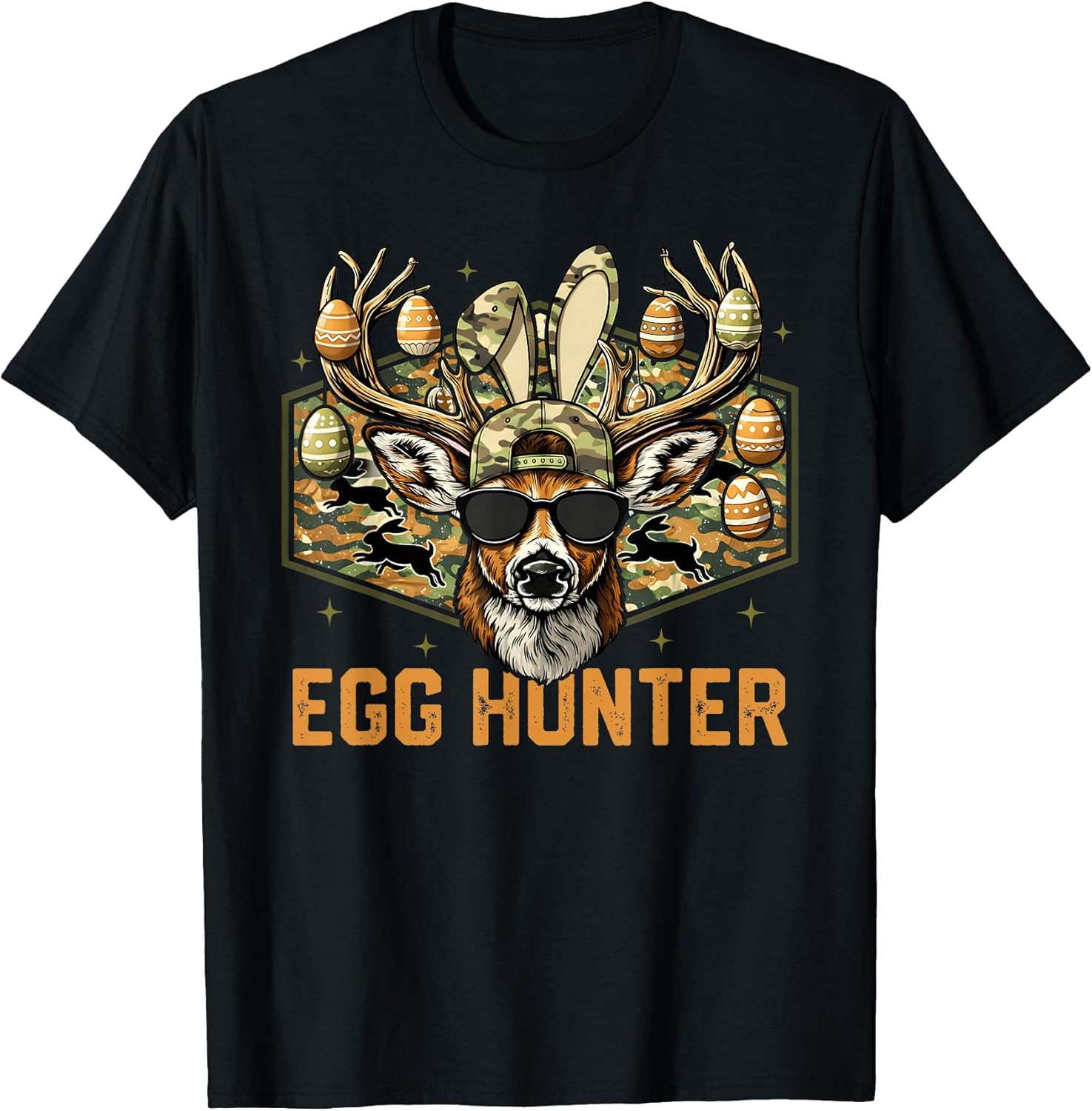 Egg Hunter Camo Deer Buck Easter Day Kat