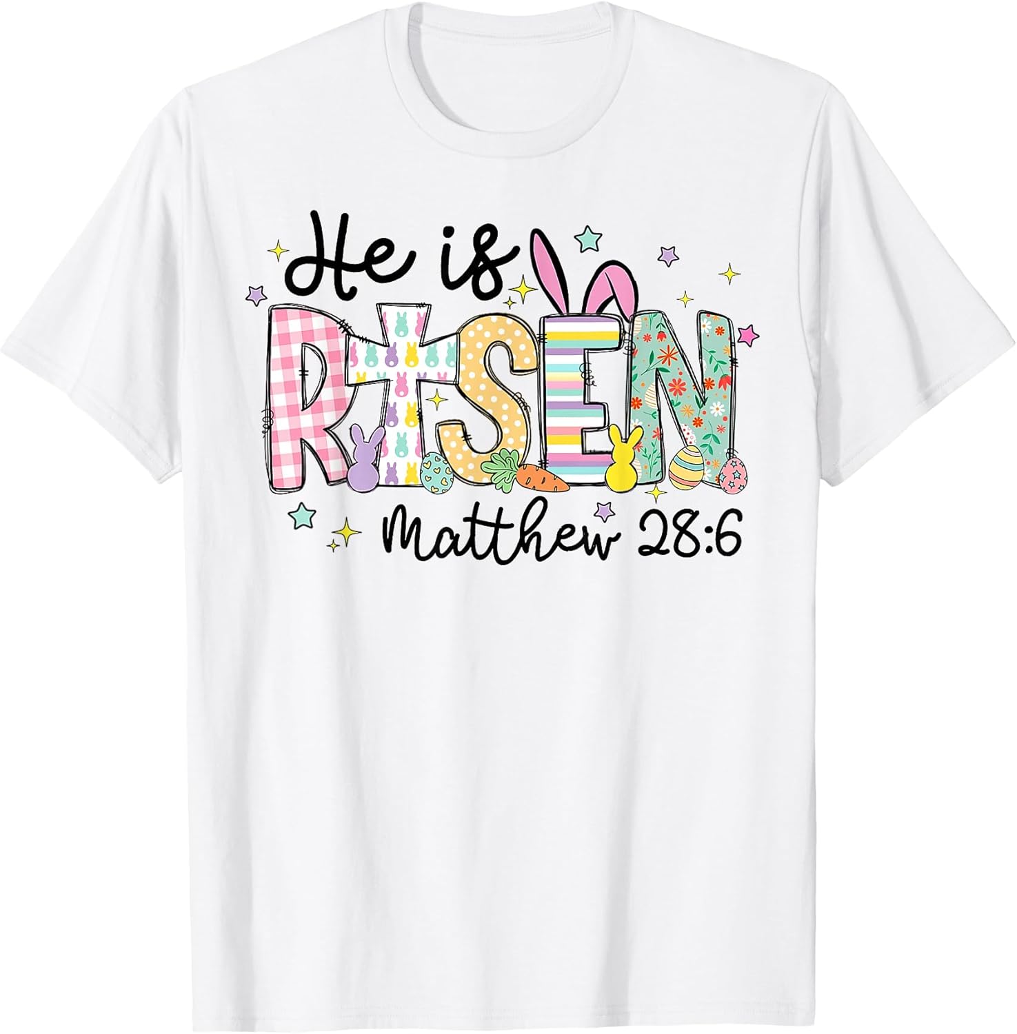 He is Risen Jesus God Christians Rabbit Easter Day