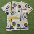 Retro Nba Golden State Warriors All Over Print Graphic Tee