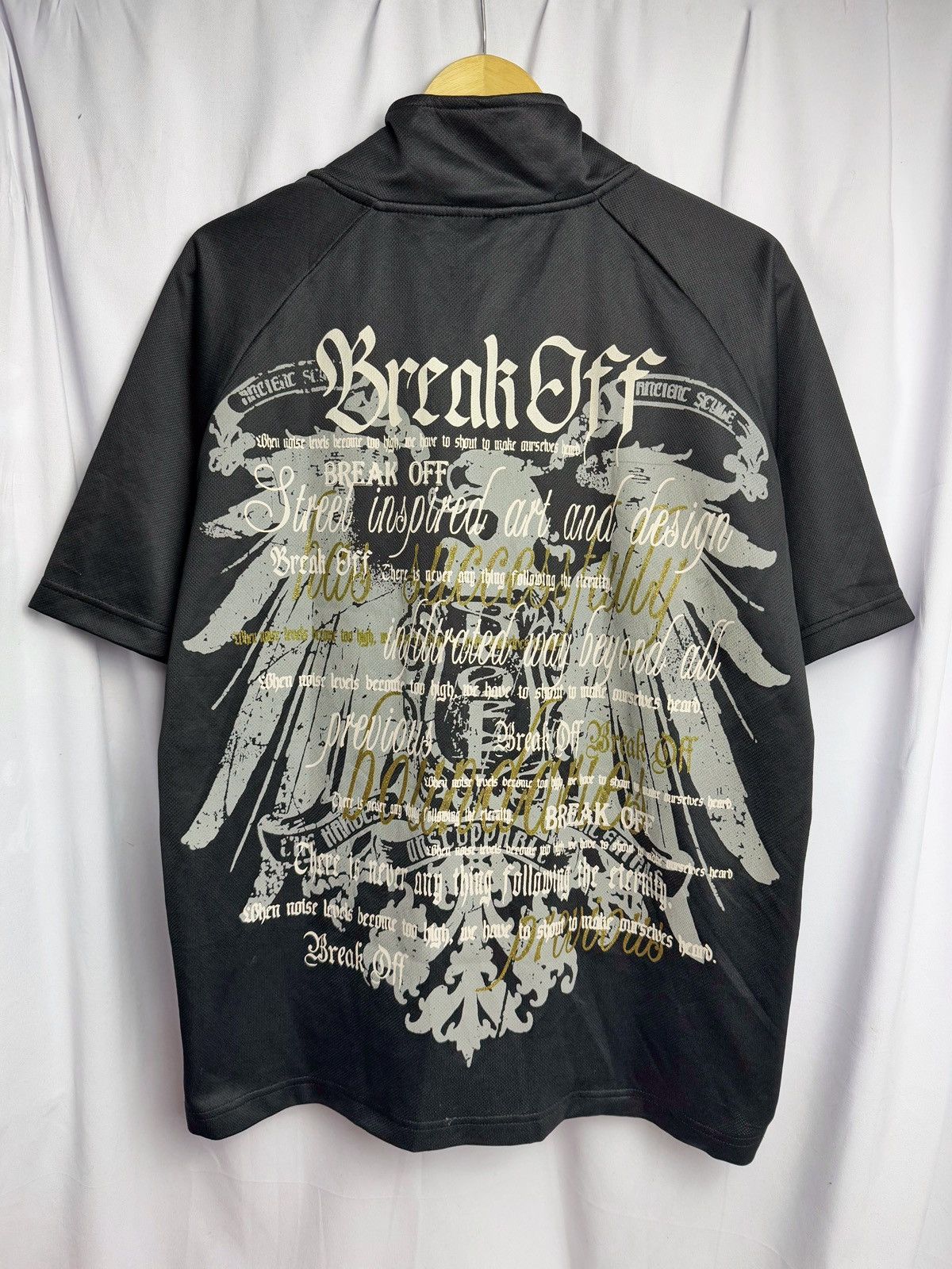 If Six Was Nine X Japanese Brand Break Off Tribal Poem Japanese Tees Zipper
