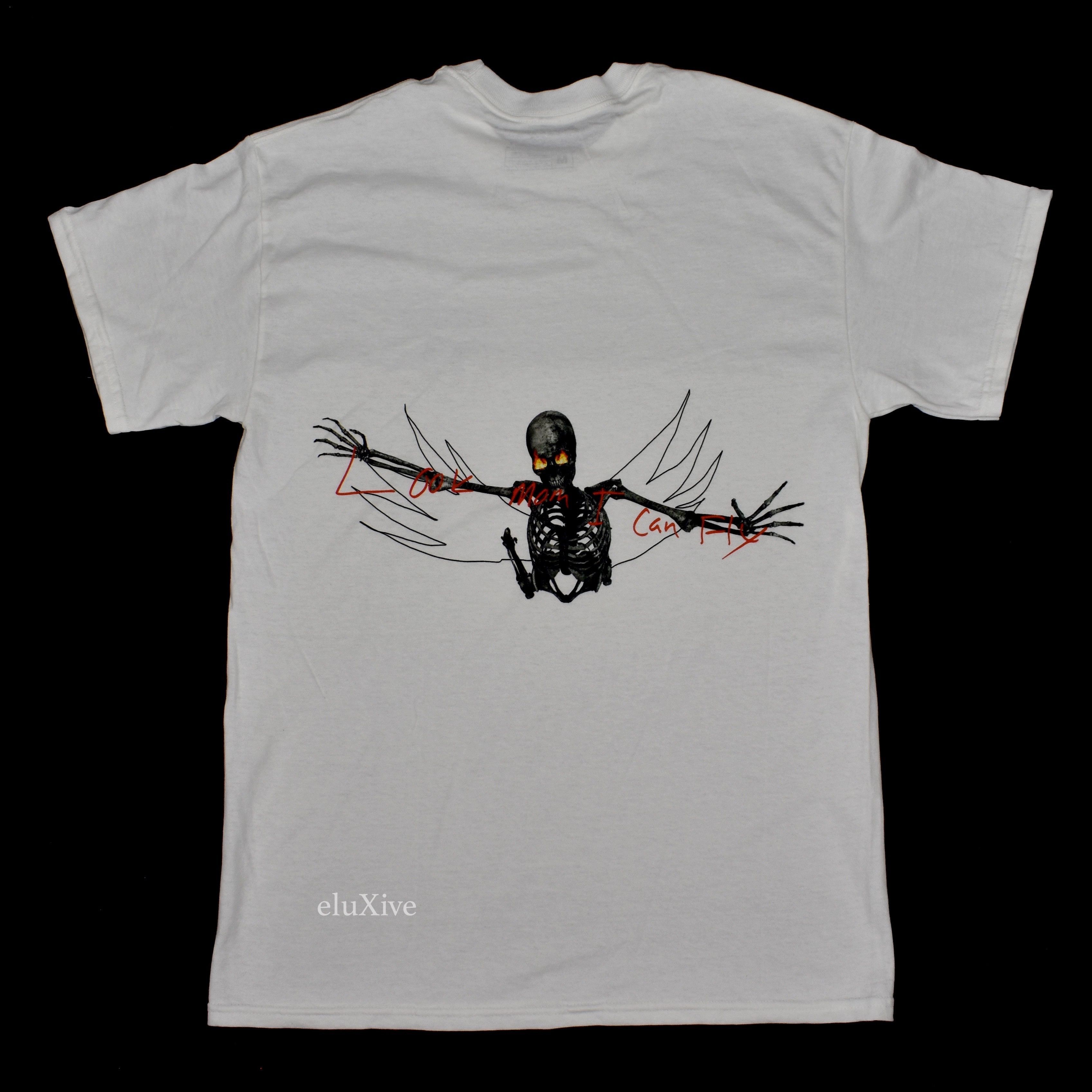 Travis Scott Look Mom I Can Fly Skeleton T Shirt White Ds Hoodie, Sweatshirt | FlexRushtees.com