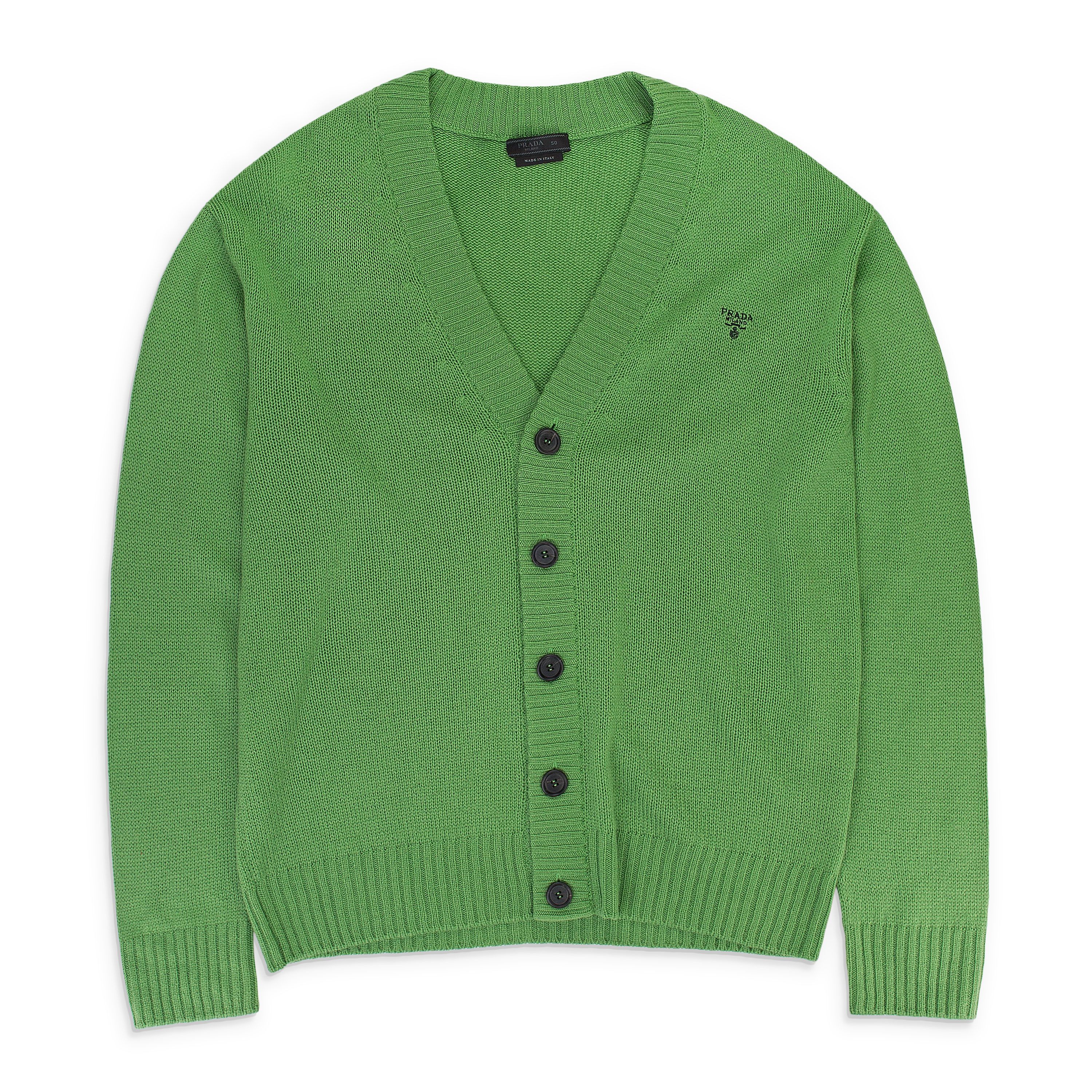 Prada Cashmere Logo Cradigan Green Hoodies Size 52 T-Shirts, Sweatshirt | AU16VibeMintTees.com