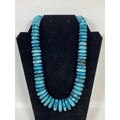 Other Turquoise Disc Necklace W Reddish Brown Matrix