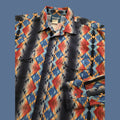 Vintage Wrangler Checotah Long Sleeve Pearl Snap Aztec Print Shirt Men S Xl