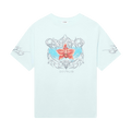 Casablanca Blades Printed Oversized T Shirt Blue Hoodie, Sweatshirt | FlexRushtees.com