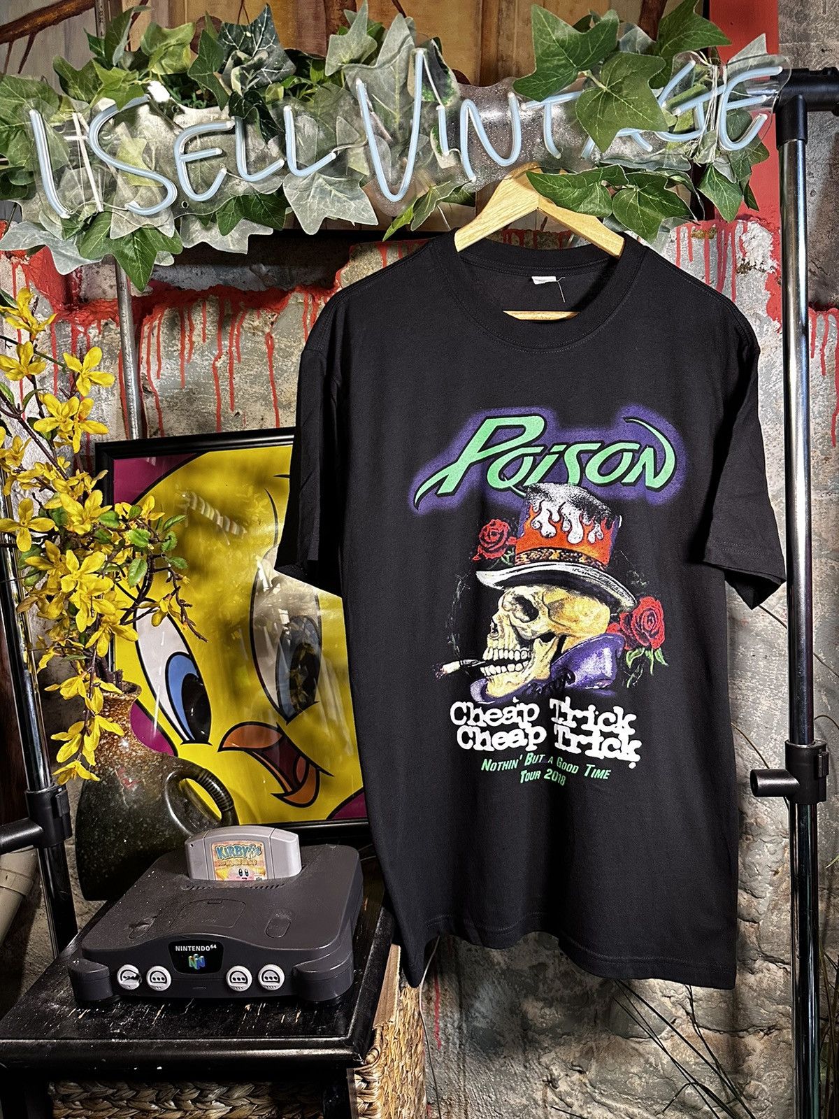Vintage Poison Cheap Trick Nothin But A Good Time Band Tshirt Hoodie, Sweatshirt | FlexRushtees.com