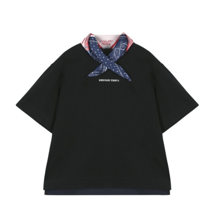 Other Ordinary People Korea Back Shirt Detail W Scarf Bandana Hoodie, Sweatshirt | FlexRushtees.com