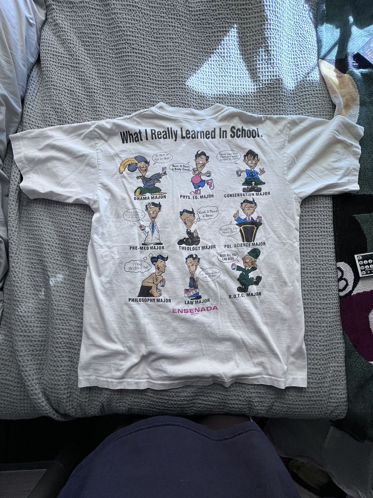 Vintage What I Really Learned In School Vintage Tee Hoodie, Sweatshirt | FlexRushtees.com