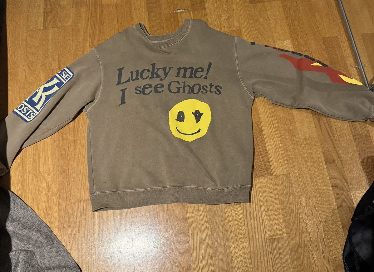 See Ghosts Kids See Ghosts Lucky Me Crewneck Sweatshirt T-Shirts, Hoodie | FlexRushtees.com