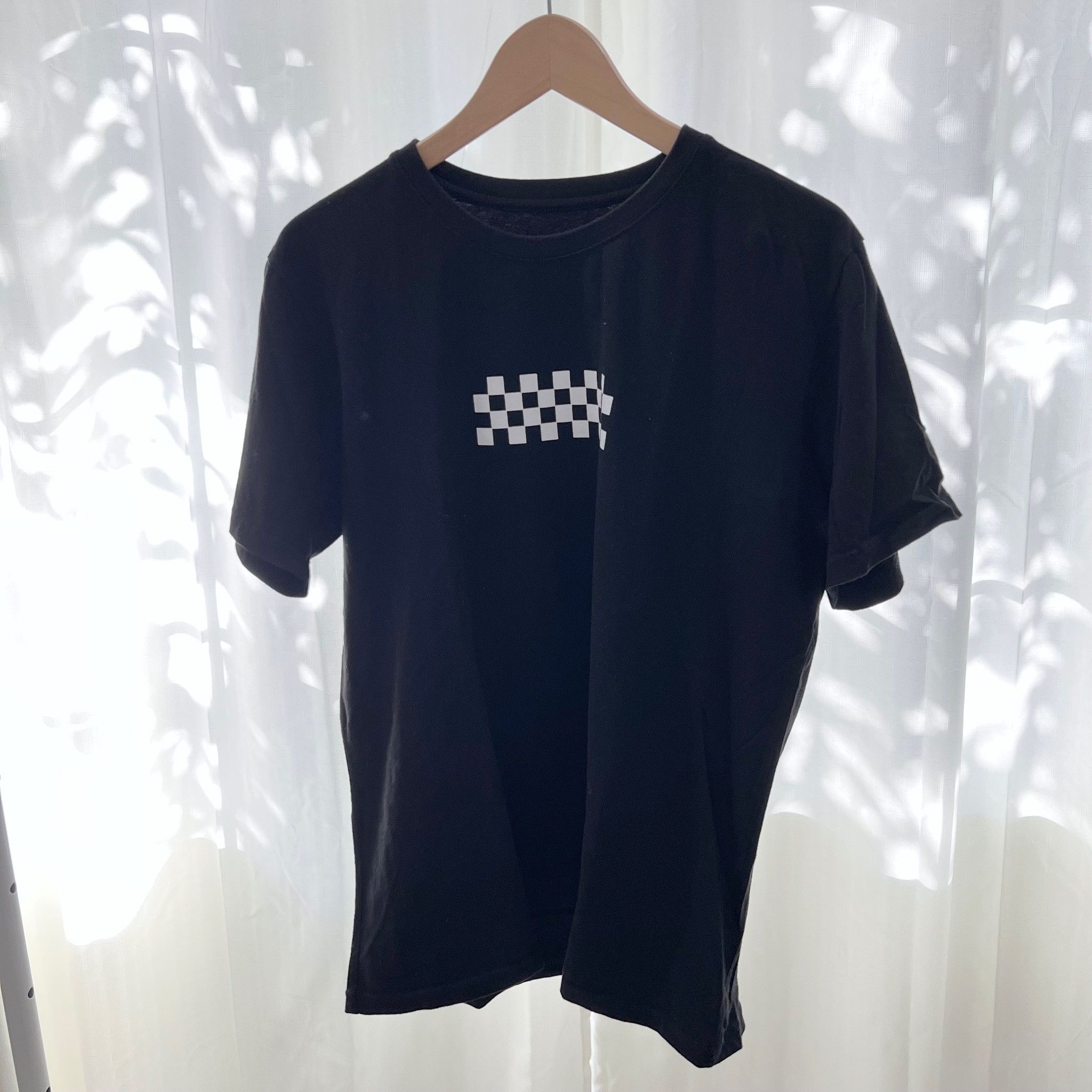 Other Made In Korea Black White Checkered Front Back Logo T-Shirts, Hoodie, Sweatshirt | FlexRushtees.com