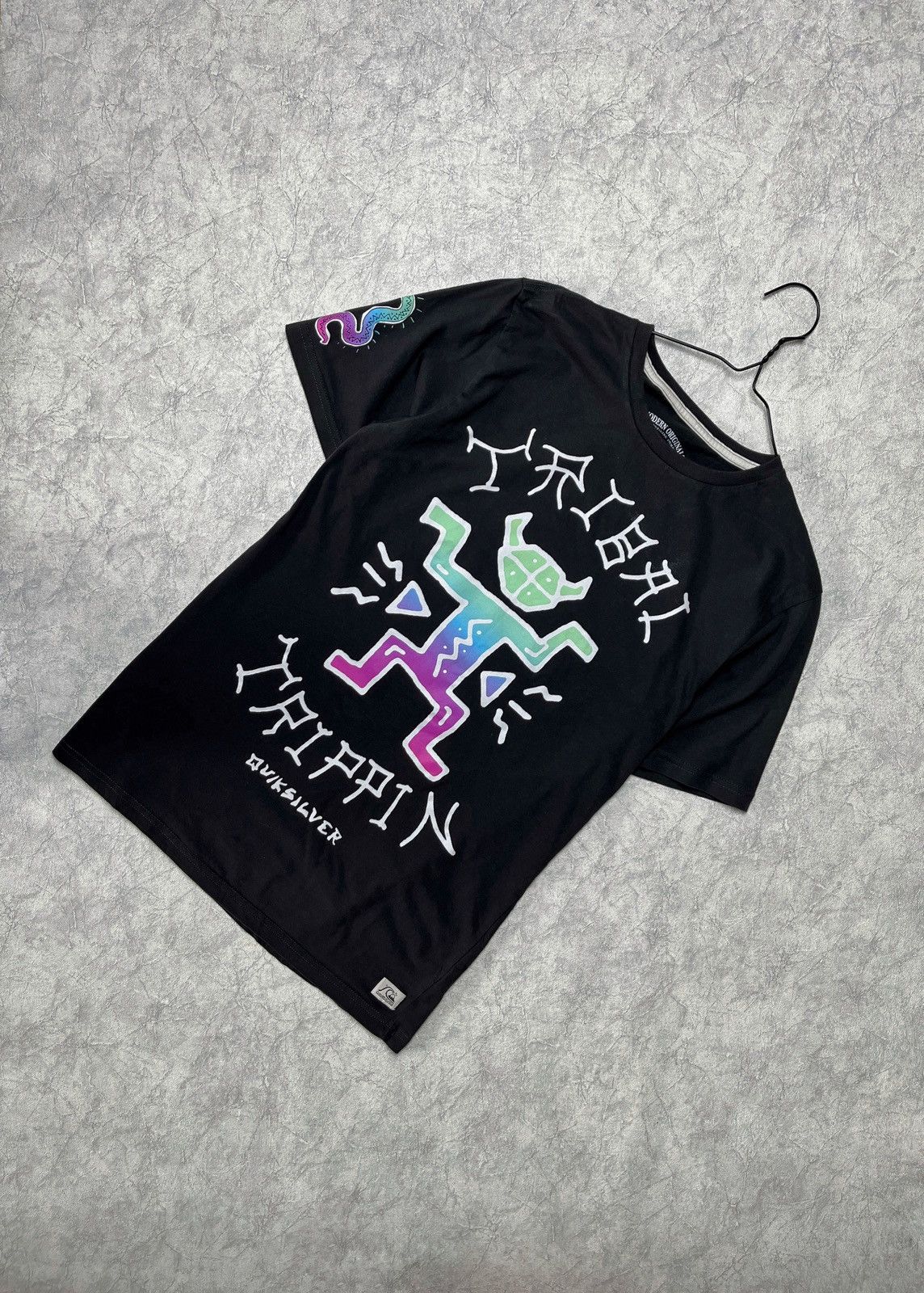 Vintage Quiksilver Tribal Trippin Faded Tee
