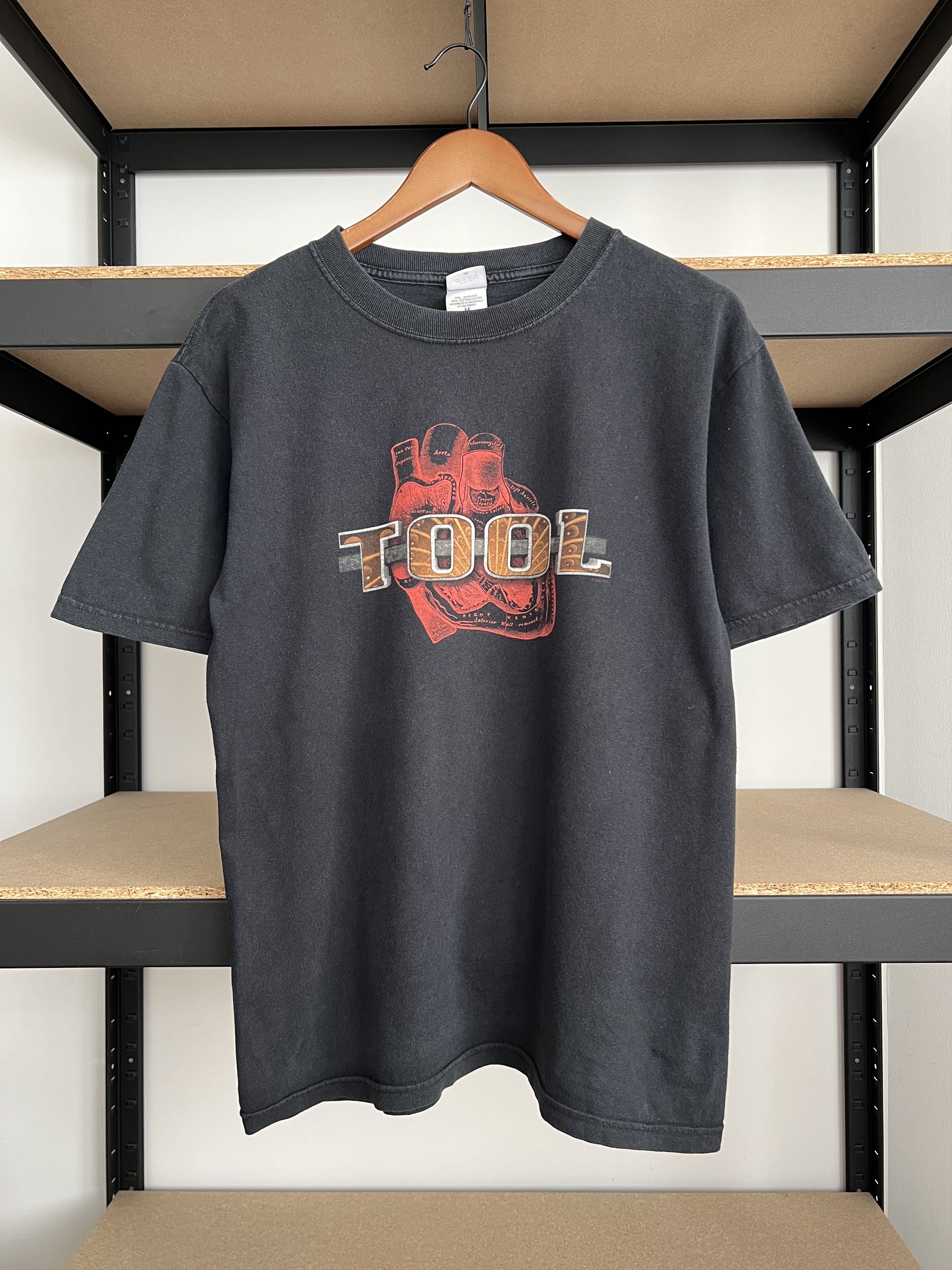 Band Tees Vintage 2004 Tool Undertow Heart Anatomy Black T Shirt Hoodie, Sweatshirt | FlexRushtees.com